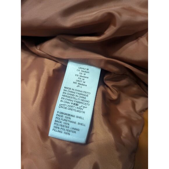 🤎 The Drop Priscilla Vegan Leather Puffer Size M NWT - Picture 10 of 12